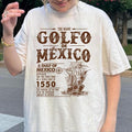 Gulf Mexico Name Origin 1550 Historical Exploration - Adult & Kids T-Shirts, Sweatshirts & Hoodies apparel design preview 1