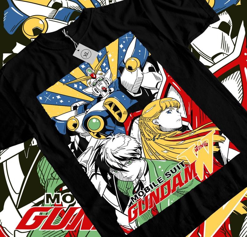 Gundam Wing S 4XL Japanese Anime Manga Art - Adult & Kids T-Shirts, Sweatshirts & Hoodies apparel design preview 1
