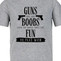 Guns Are Like Boobs. Even Small Ones Fun Play - Adult & Kids T-Shirts, Sweatshirts & Hoodies apparel design preview 1