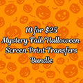 10 $25 MYSTERY FALL HALLOWEEN CLEAR FILM SCREEN PRINT - Adult & Kids T-Shirts, Sweatshirts & Hoodies apparel design preview 1
