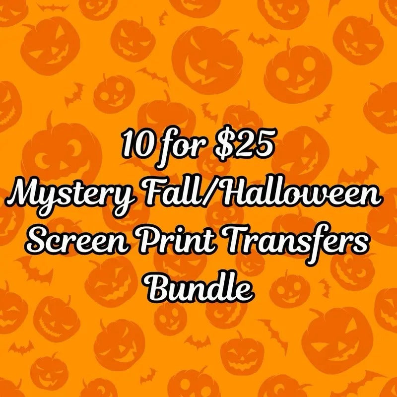 10 $25 MYSTERY FALL HALLOWEEN CLEAR FILM SCREEN PRINT - Adult & Kids T-Shirts, Sweatshirts & Hoodies apparel design preview 1