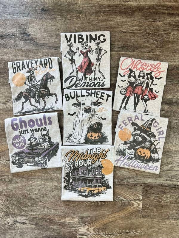 HALLOWEEN 2 24 Bundle Choose Your LEAVE SECOND - Adult & Kids T-Shirts, Sweatshirts & Hoodies apparel design preview 1