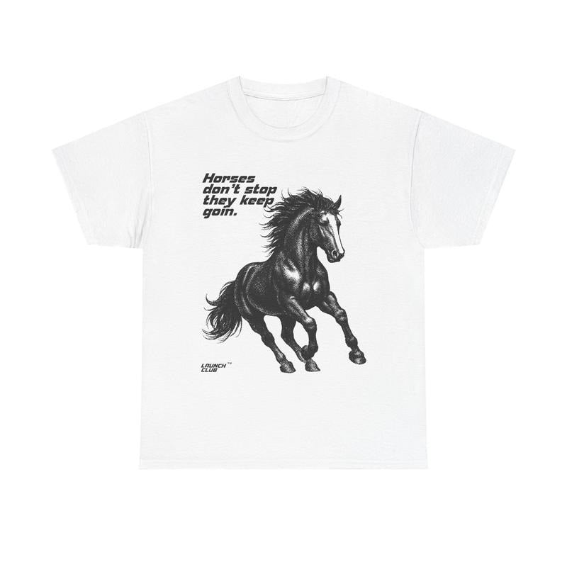 HORSES DON'T STOP - Adult & Kids T-Shirts, Sweatshirts & Hoodies apparel design preview 1