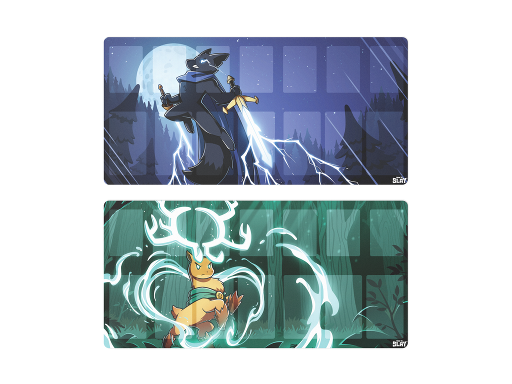 Here to Slay: 2 Warriors Druids Play Mat Bundle - Adult & Kids T-Shirts, Sweatshirts & Hoodies apparel design preview 1
