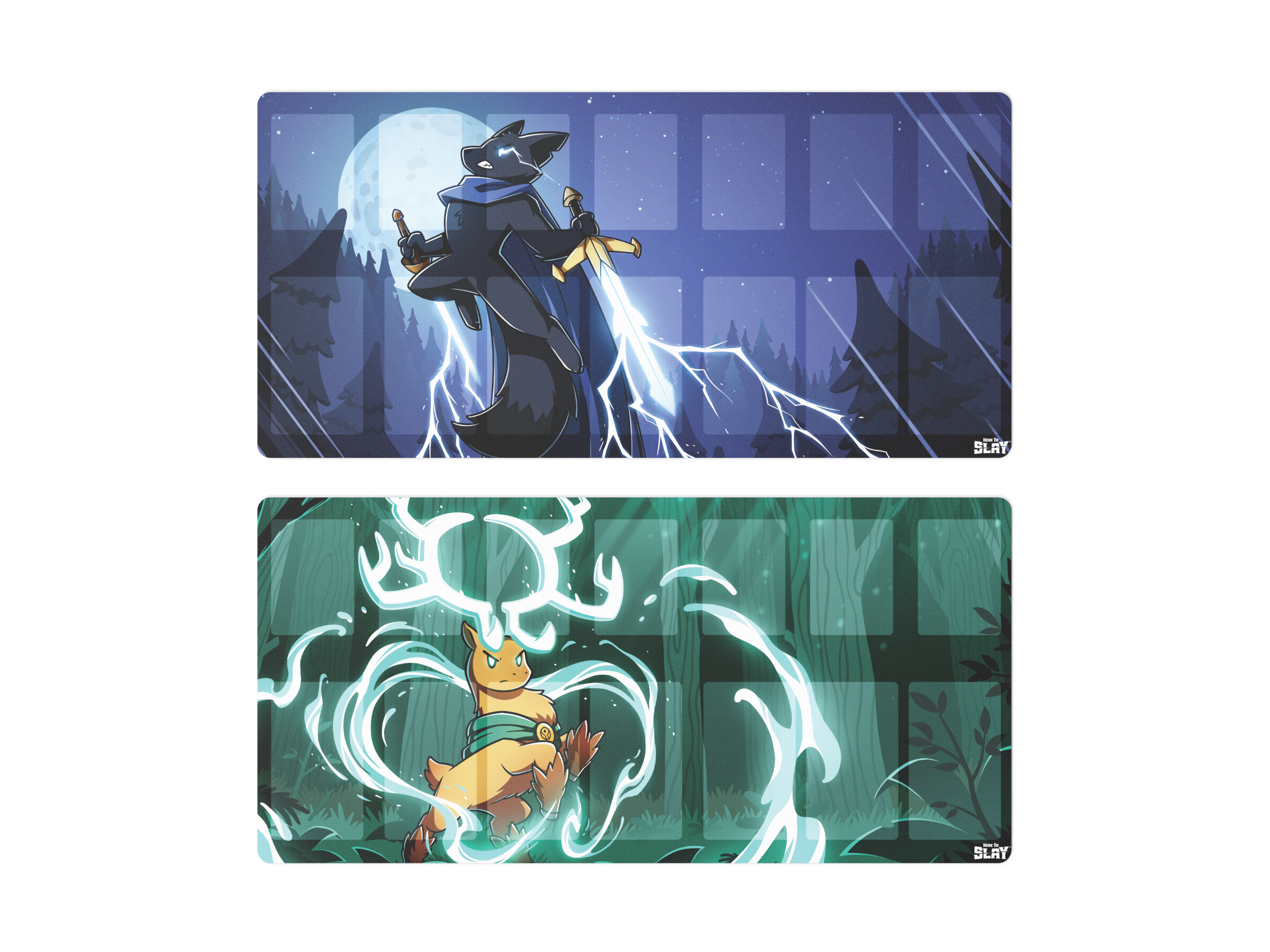 Here to Slay: 2 Warriors Druids Play Mat Bundle - Adult & Kids T-Shirts, Sweatshirts & Hoodies apparel design preview 1