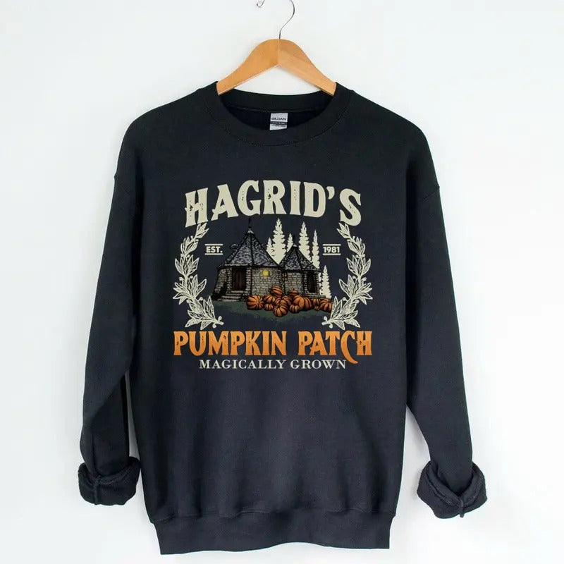 Hagridd'S Pumpkin Farm Fall Season Potterhead Fan - Adult & Kids T-Shirts, Sweatshirts & Hoodies apparel design preview 1