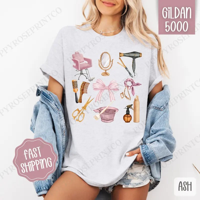 Hair Stylist Gildan Hairdresser Funny Plus Sizes - Adult & Kids T-Shirts, Sweatshirts & Hoodies apparel design preview 1