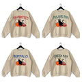 Halloween Black Cat Football Color Sand - Adult & Kids T-Shirts, Sweatshirts & Hoodies apparel design preview 1