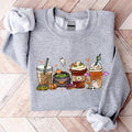 Halloween Coffee Latte Fall Pumpkin Lover Spooky - Adult & Kids T-Shirts, Sweatshirts & Hoodies apparel design preview 1