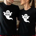 Halloween Couples Matching His Hers Ghost Wife - Adult & Kids T-Shirts, Sweatshirts & Hoodies apparel design preview 1