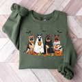 Halloween Dog German Shepherd Ghost Dogs - Adult & Kids T-Shirts, Sweatshirts & Hoodies apparel design preview 1