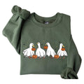 Halloween Ghost Ducks Retro Spooky Season Classic - Adult & Kids T-Shirts, Sweatshirts & Hoodies apparel design preview 1