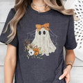 Halloween Lace Ghost Spooky Coquette Girly Lacey - Adult & Kids T-Shirts, Sweatshirts & Hoodies apparel design preview 1