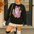 Halloween Party Cute Rainbow Ghost Hoodir Colorful - Adult & Kids T-Shirts, Sweatshirts & Hoodies apparel design preview 1