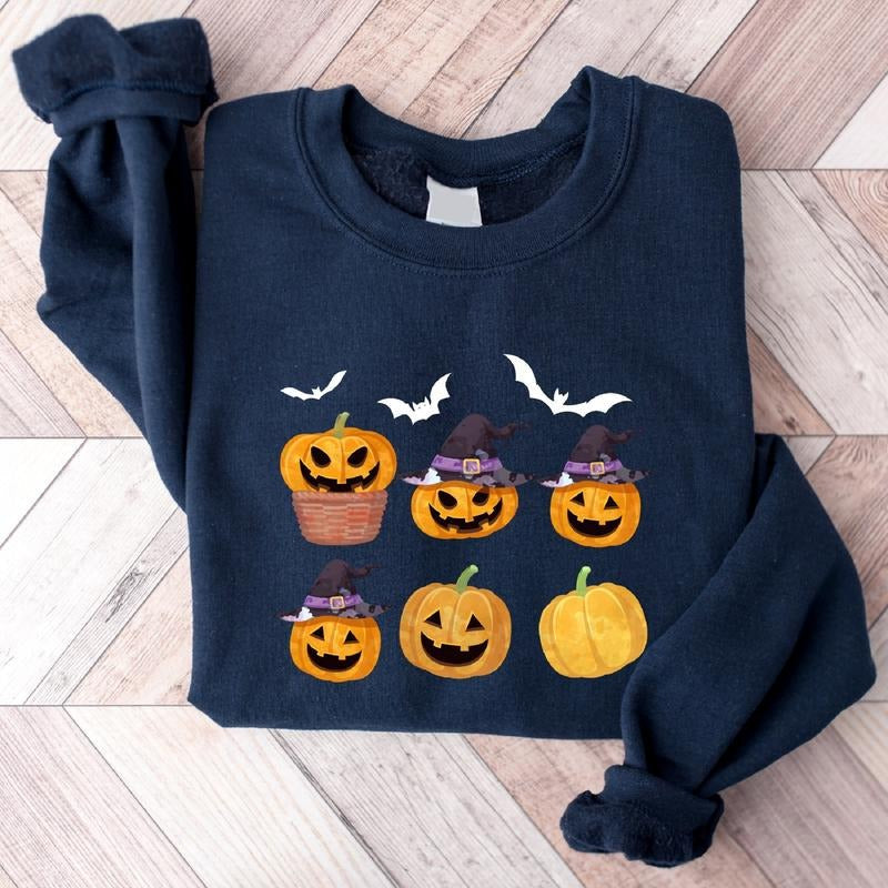 Halloween Party Funny Pumpkin Spooky Season Fall - Adult & Kids T-Shirts, Sweatshirts & Hoodies apparel design preview 1