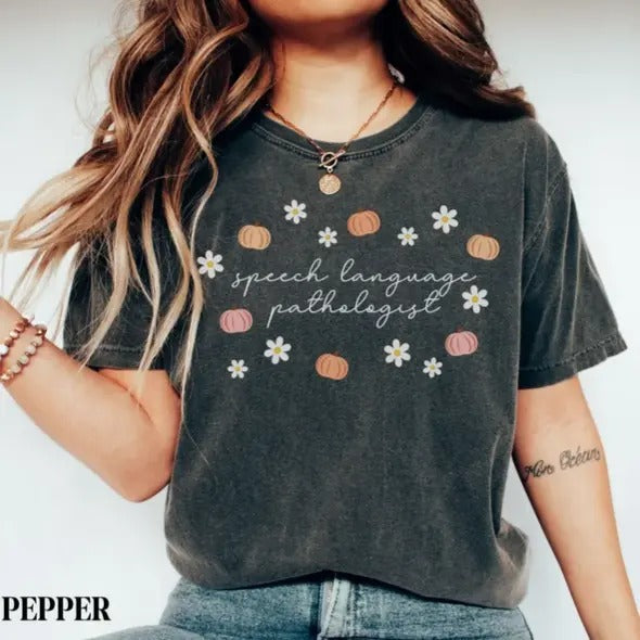 Halloween SLP Speech Language Pathologist Teacher - Adult & Kids T-Shirts, Sweatshirts & Hoodies apparel design preview 1