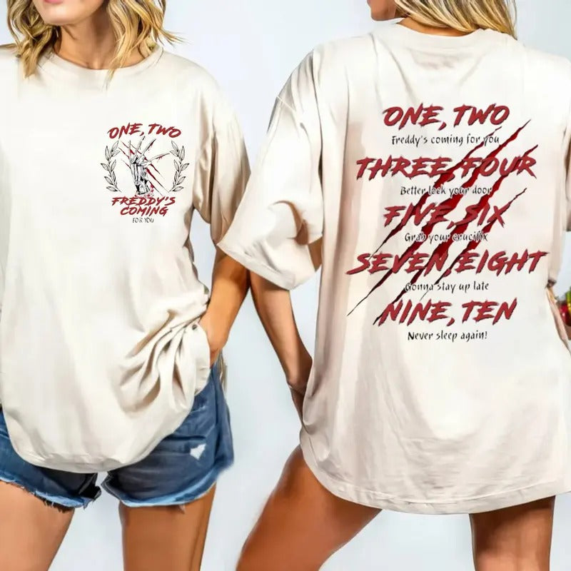 Halloween Movie Song Horror Friend Scary Short Casual - Adult & Kids T-Shirts, Sweatshirts & Hoodies apparel design preview 1