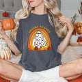 Halloween Spooky Season Cute Ghost Fall Rainbow - Adult & Kids T-Shirts, Sweatshirts & Hoodies apparel design preview 1