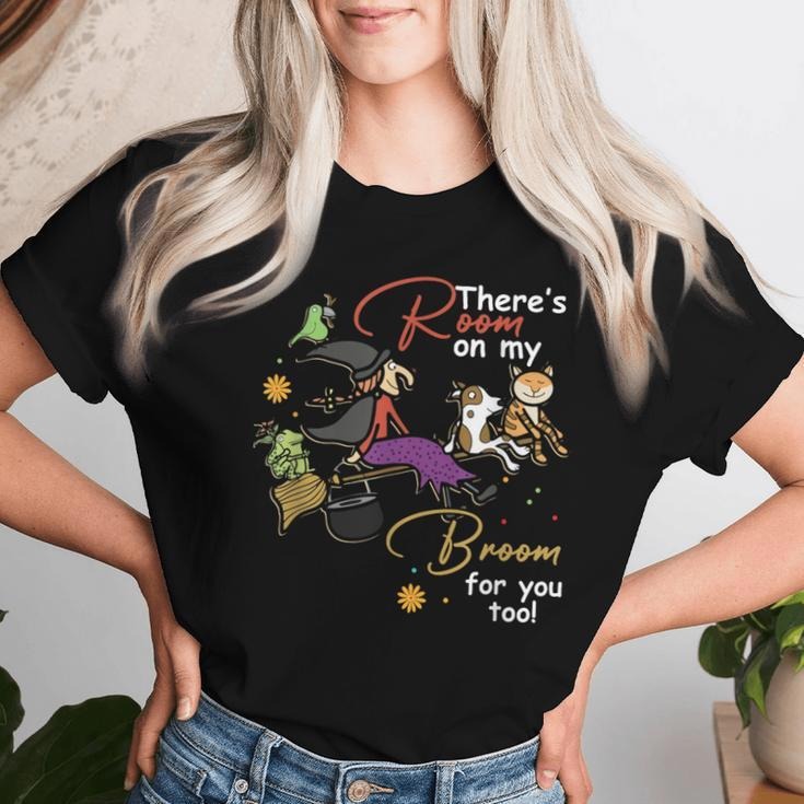 Halloween There'S Room My Broom You Too Teacher - Adult & Kids T-Shirts, Sweatshirts & Hoodies apparel design preview 1