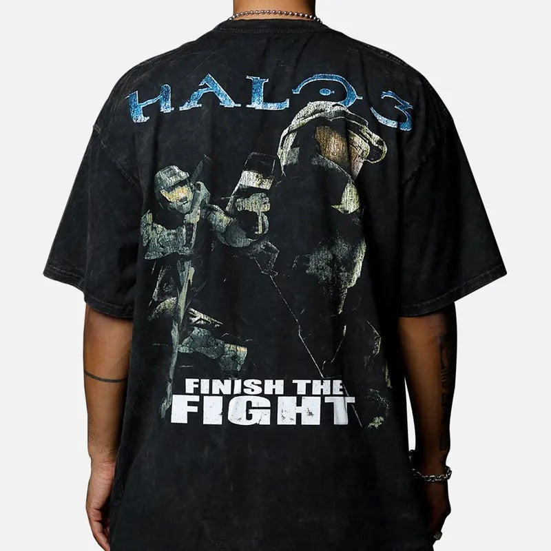 Halo 3 Chief Big Head Vintage Trending Movie Menswear - Adult & Kids T-Shirts, Sweatshirts & Hoodies apparel design preview 1