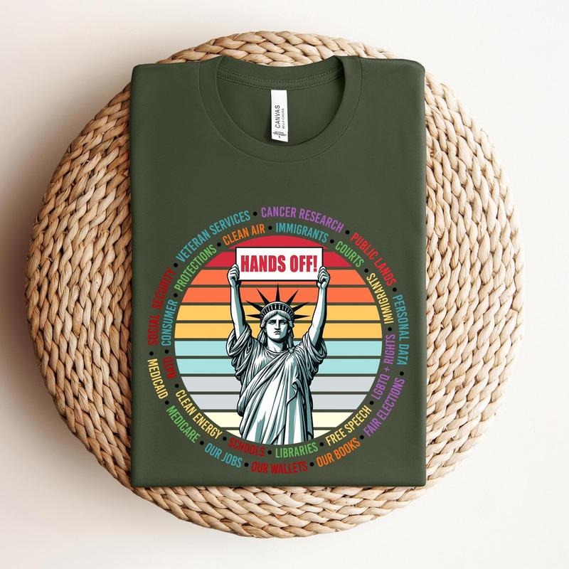 Hands Off Protest Political Activism Environmental - Adult & Kids T-Shirts, Sweatshirts & Hoodies apparel design preview 1