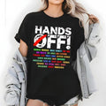 Hands Off Protest Vintagee Political - Adult & Kids T-Shirts, Sweatshirts & Hoodies apparel design preview 1