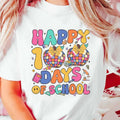 Happy 100 Days School Day 100th Celebration Student - Adult & Kids T-Shirts, Sweatshirts & Hoodies apparel design preview 1