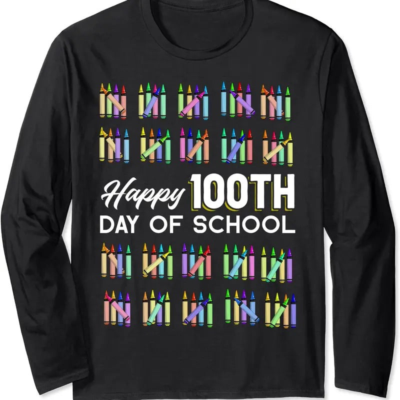 Happy 100th Day School Student 100 Days - Adult & Kids T-Shirts, Sweatshirts & Hoodies apparel design preview 1