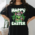Happy 420 Easter Funny Smoking Bunny Horror Movie Day - Adult & Kids T-Shirts, Sweatshirts & Hoodies apparel design preview 1