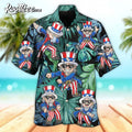 Happy Dance Independence Day Hawaiian - Adult & Kids T-Shirts, Sweatshirts & Hoodies apparel design preview 1