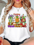 Happy Halloween Season Funny Party Thanksgiving - Adult & Kids T-Shirts, Sweatshirts & Hoodies apparel design preview 1