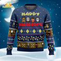 Happy Horrordays Horror Characters Friends Ugly Christmas Sweater - Holiday Gift product image