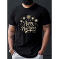Happy New Year Fireworks Stars Print Casual Short - Adult & Kids T-Shirts, Sweatshirts & Hoodies apparel design preview 1