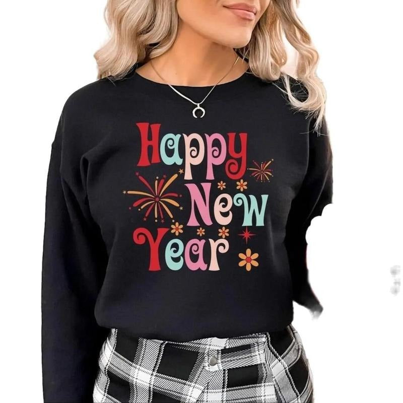 Happy New Year Cheers - Adult & Kids T-Shirts, Sweatshirts & Hoodies apparel design preview 1
