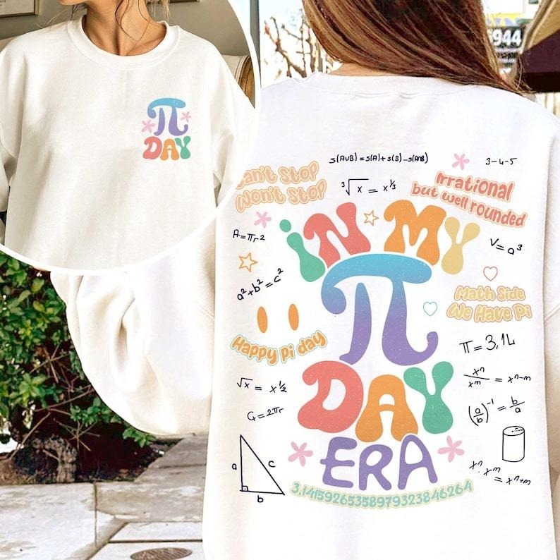 Happy Pi Day Math Love Teacher Menu Elementary - Adult & Kids T-Shirts, Sweatshirts & Hoodies apparel design preview 1