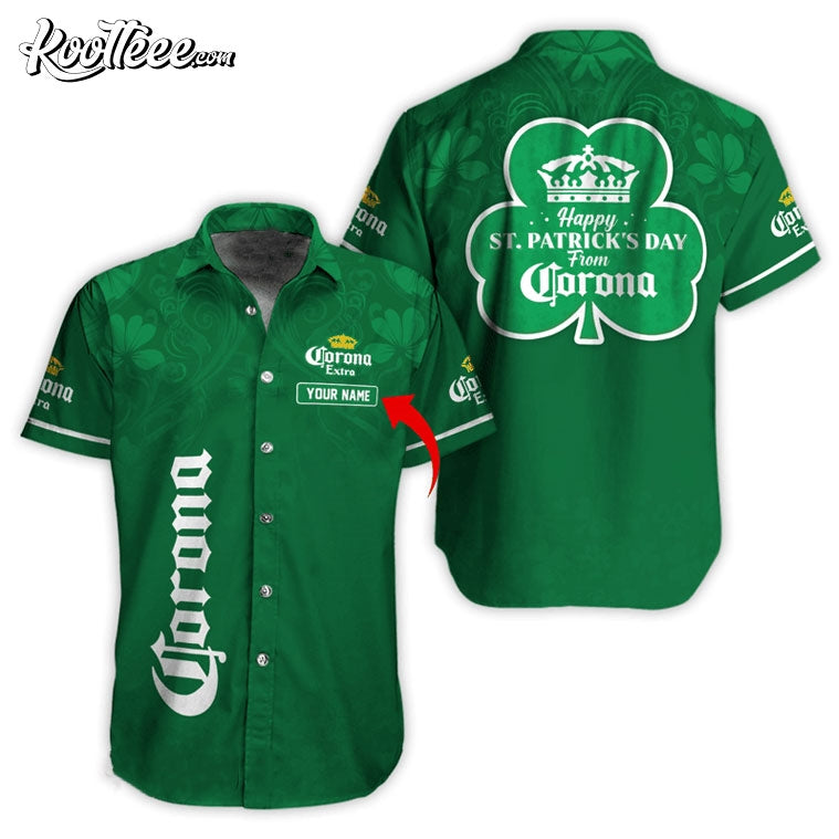 Happy St Patricks Day From Corona Extra Personalized - Adult & Kids T-Shirts, Sweatshirts & Hoodies apparel design preview 1
