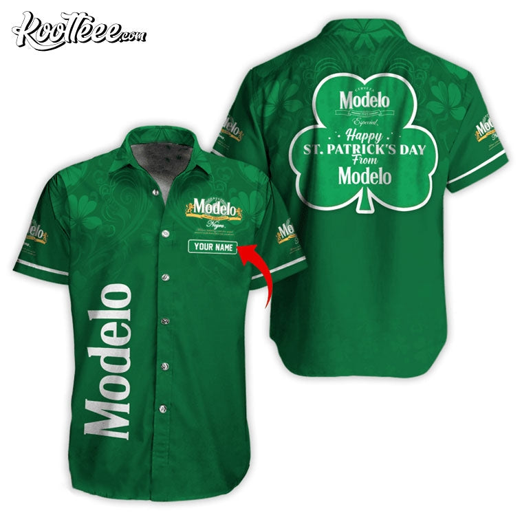 Happy St Patricks Day From Modelo Negra Personalized - Adult & Kids T-Shirts, Sweatshirts & Hoodies apparel design preview 1