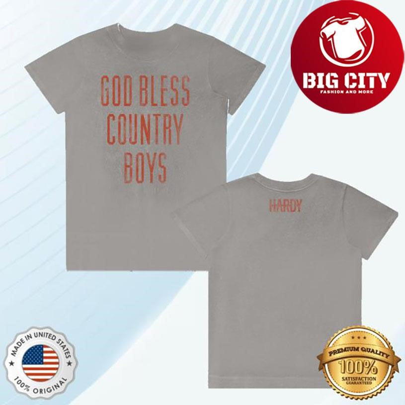 Hardy God Bless Country Boys Two Sided - Adult & Kids T-Shirts, Sweatshirts & Hoodies apparel design preview 1