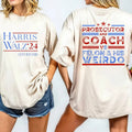Harris Walz 2024 Prosecutor Coach Vs Felon His Weirdo - Adult & Kids T-Shirts, Sweatshirts & Hoodies apparel design preview 1
