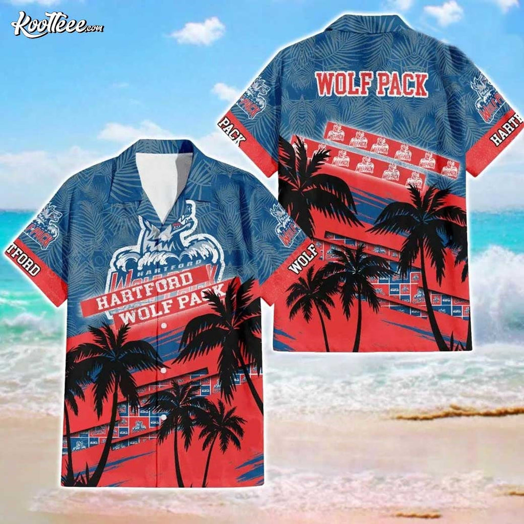 Hartford Wolf Pack AHL Hawaiian - Adult & Kids T-Shirts, Sweatshirts & Hoodies apparel design preview 1