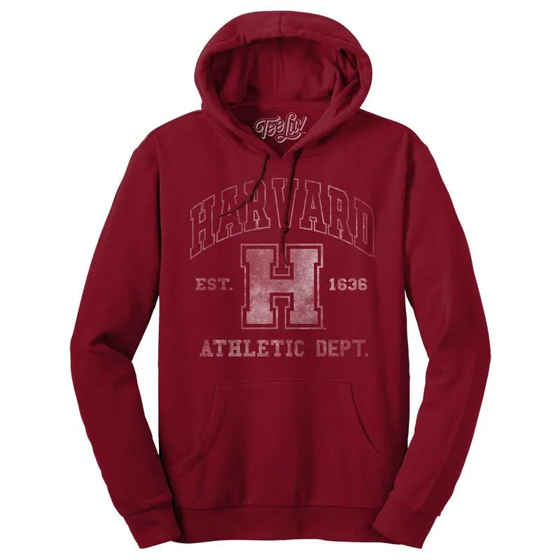 Harvard Athletic Department Hooded Sweashirt Crimson - Adult & Kids T-Shirts, Sweatshirts & Hoodies apparel design preview 1
