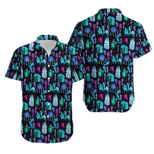 Haunted mansion hawaiian gift for family and friend - Adult & Kids T-Shirts, Sweatshirts & Hoodies apparel design preview 1
