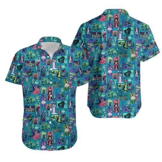 Haunted mansion hawaiian gift for family and friend - Adult & Kids T-Shirts, Sweatshirts & Hoodies apparel design preview 1