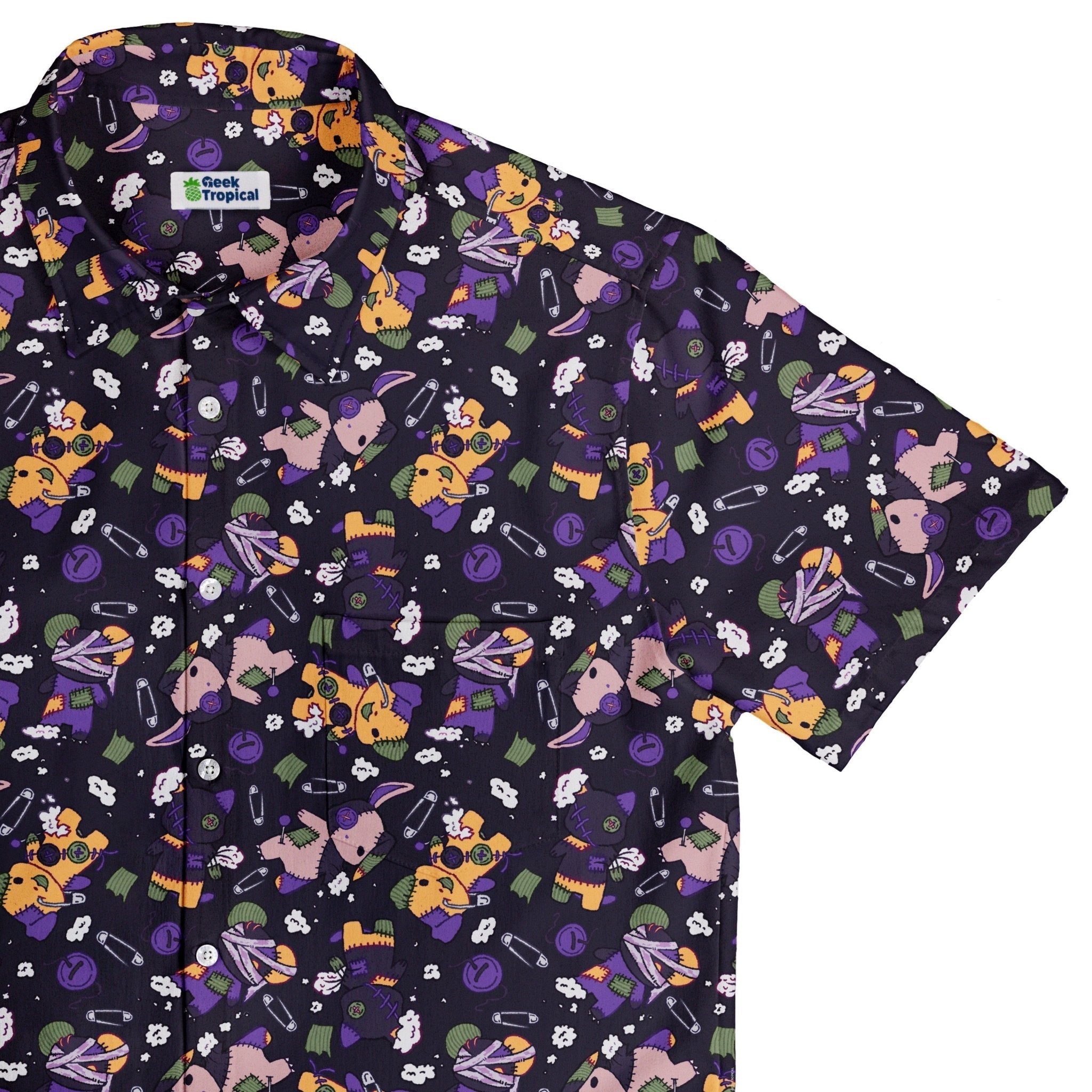 Haunted Plushies Button Up - Adult & Kids T-Shirts, Sweatshirts & Hoodies apparel design preview 1