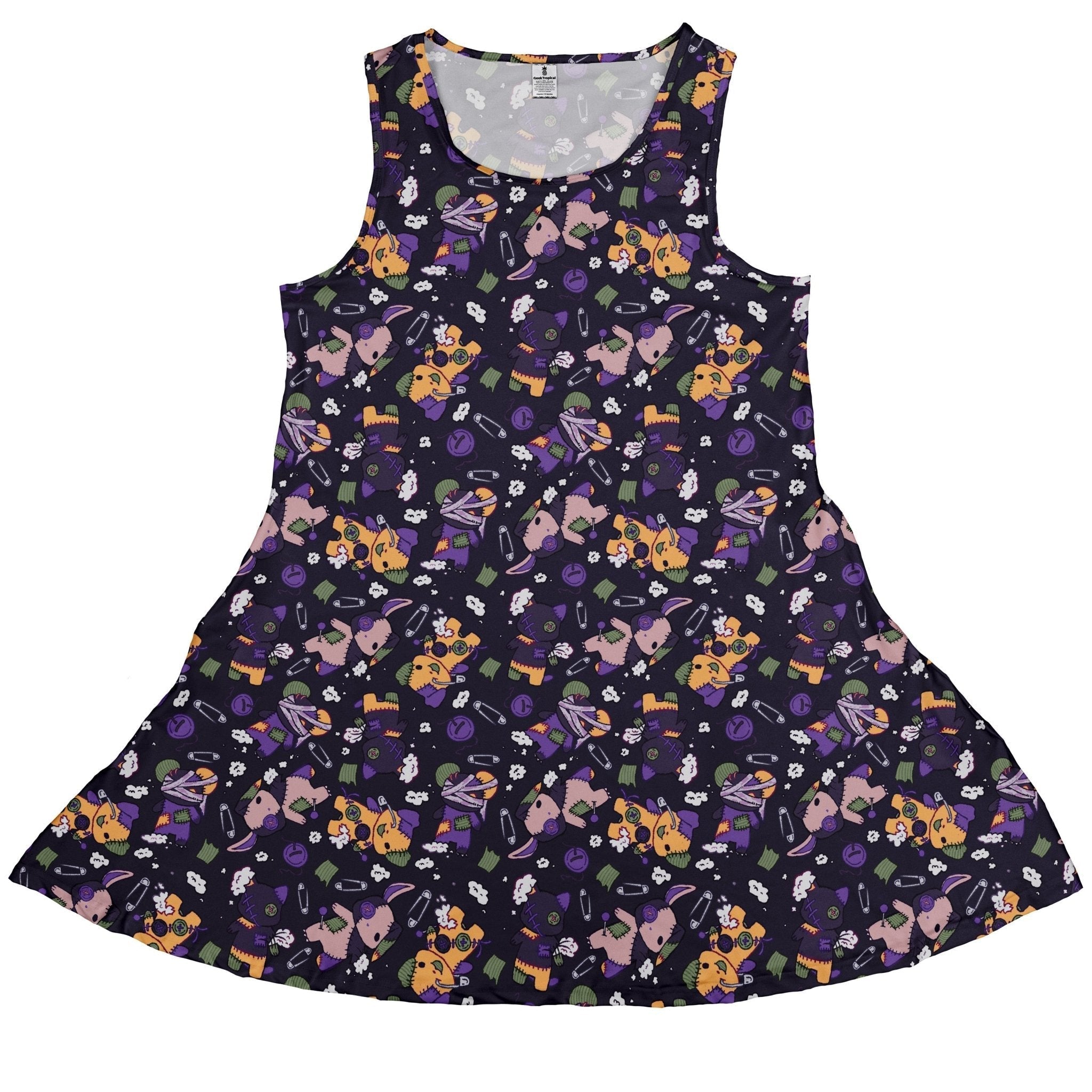 Haunted Plushies Sleeveless Dress - Adult & Kids T-Shirts, Sweatshirts & Hoodies apparel design preview 1