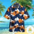 Hawaiian Auburn Tigers Tropical Short Sleeve Button - Adult & Kids T-Shirts, Sweatshirts & Hoodies apparel design preview 1