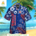 Chicago Cubs Hawaiian Red Blue Aloha MLB Baseball - Adult & Kids T-Shirts, Sweatshirts & Hoodies apparel design preview 1