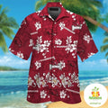 Arkansas Razorbacks Hawaiian Tropical Aloha Short - Adult & Kids T-Shirts, Sweatshirts & Hoodies apparel design preview 1