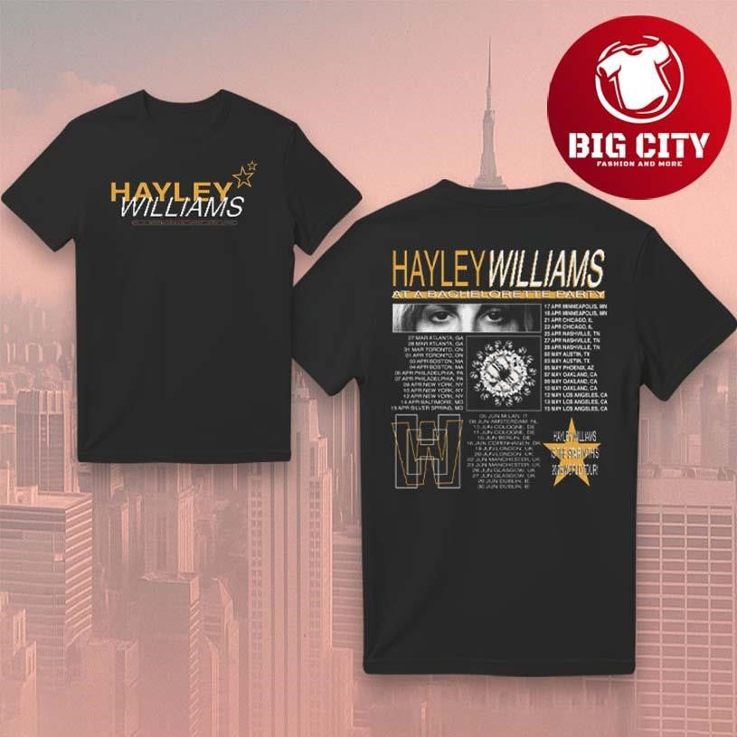 Hayley Williams Bachelorette Party Tour 2026 Two - Adult & Kids T-Shirts, Sweatshirts & Hoodies apparel design preview 1