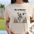 He Is Rizzin' Funny Jesus Humor Easter Christian Day - Adult & Kids T-Shirts, Sweatshirts & Hoodies apparel design preview 1